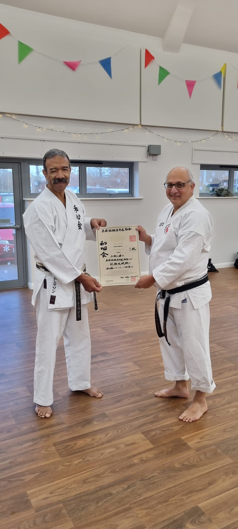 Dan Gradings at Andover Karate Club, 9 December 2023 Washinkai